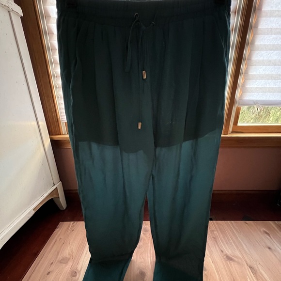 Chiffon Drawstring Pants - Picture 4 of 5